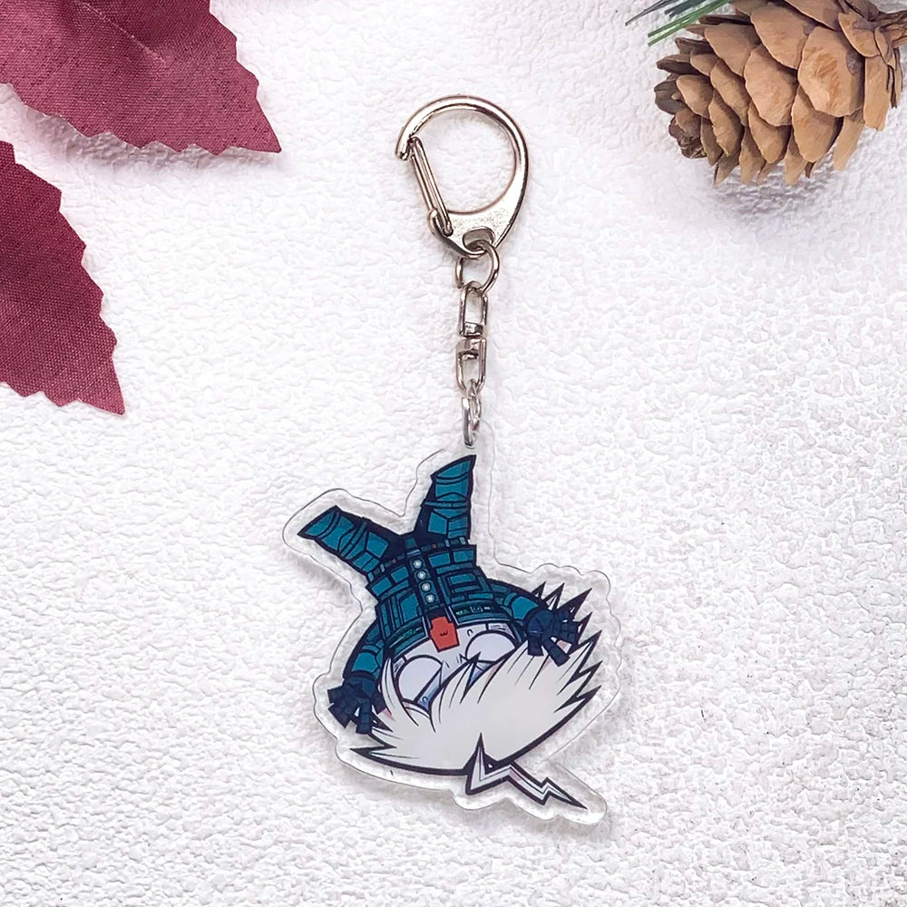 1/21Pcs Game Figures Danganronpa Keychain Accessories Acrylic Cute Charms Pendant For Bag Funny Key Holder Backpack Decoration