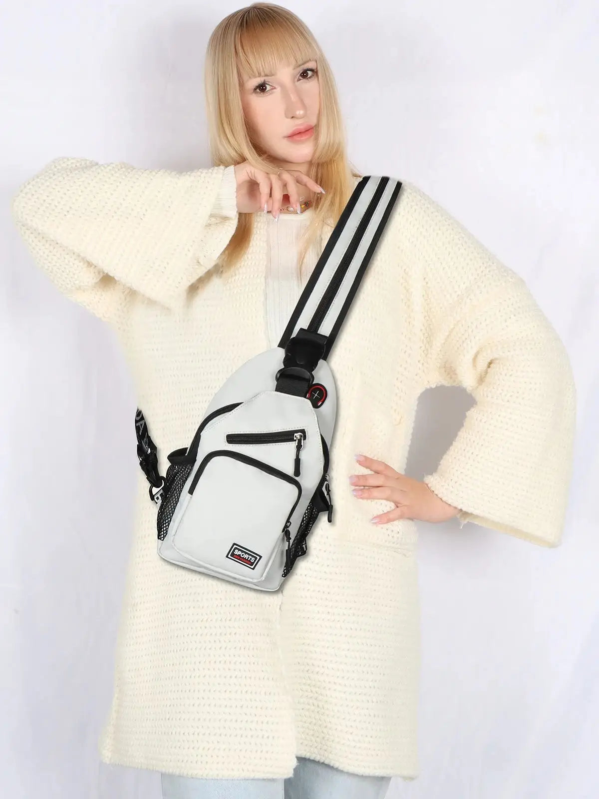 Large Capacity Chest Sloping Backpack - Fashionable Sports And Leisure Design, Multifunctional Sloping Waist Bag, Spacious Stora