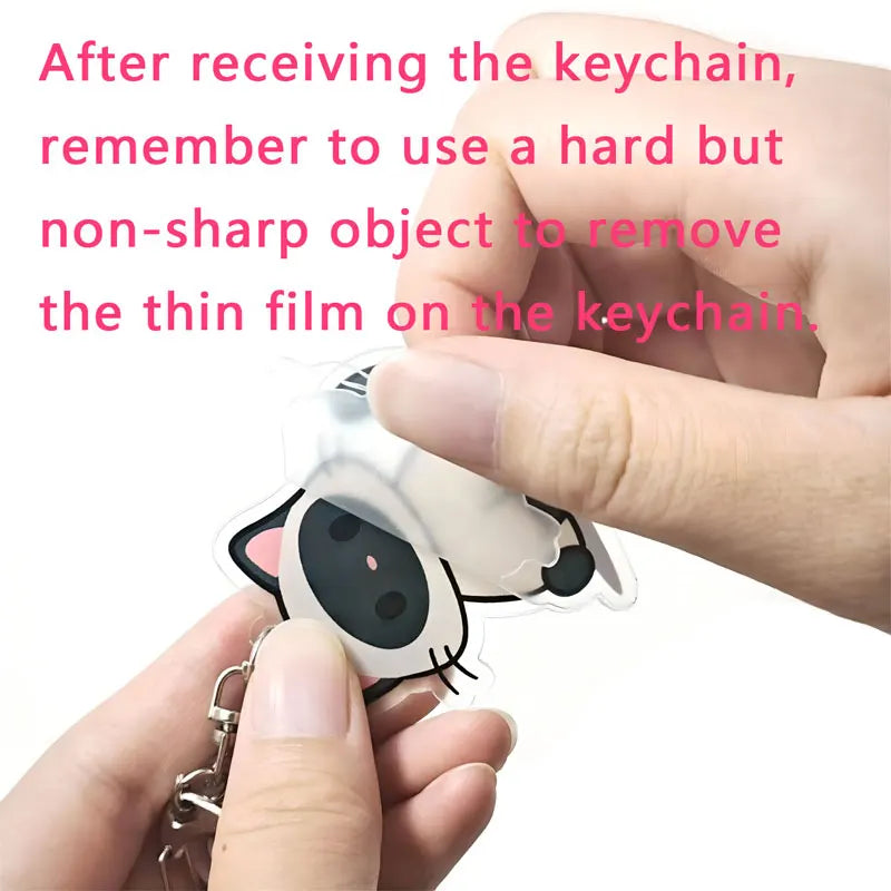 1/21Pcs Game Figures Danganronpa Keychain Accessories Acrylic Cute Charms Pendant For Bag Funny Key Holder Backpack Decoration