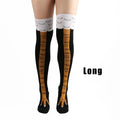 Funny 3D Chicken Socks Print Cartoon Cosplay High Flexibility Thigh High Sock Fashion Thin Toe Feet