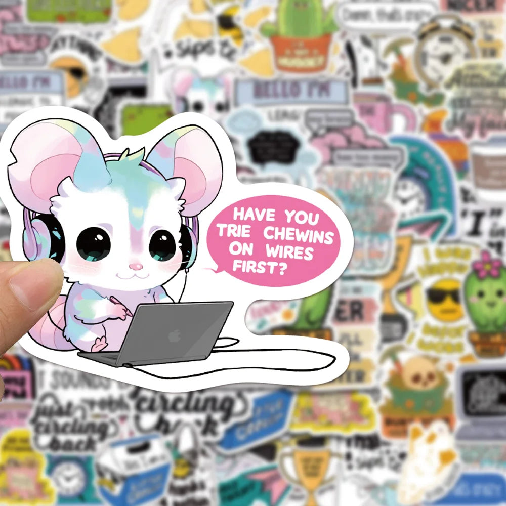 50/100PCS Trendy Stickers