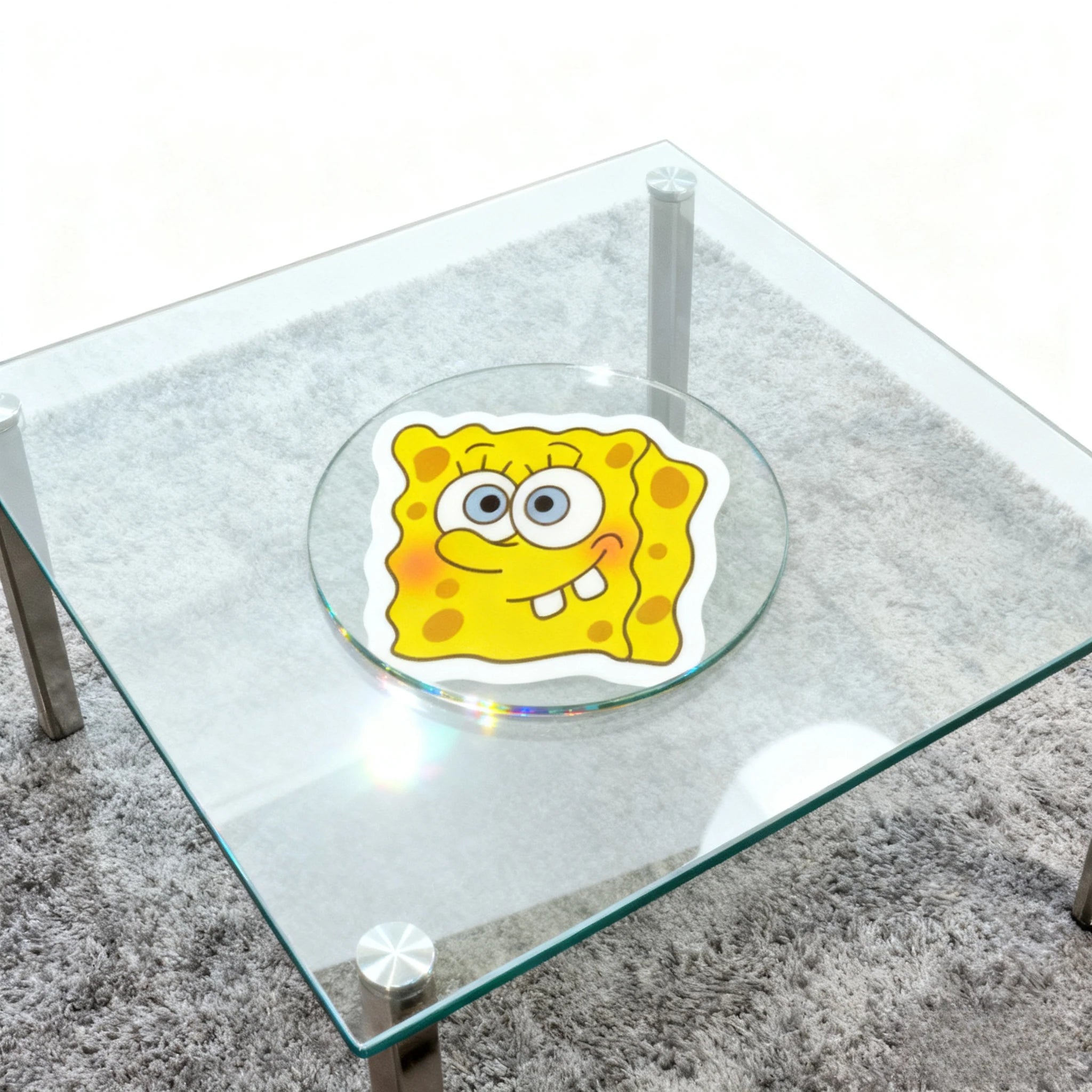 100pcs new Cartoon Cute SpongeBob SquarePants Stickers Personalized Creative Decorative Waterproof Sticker Decals Kids Toy.