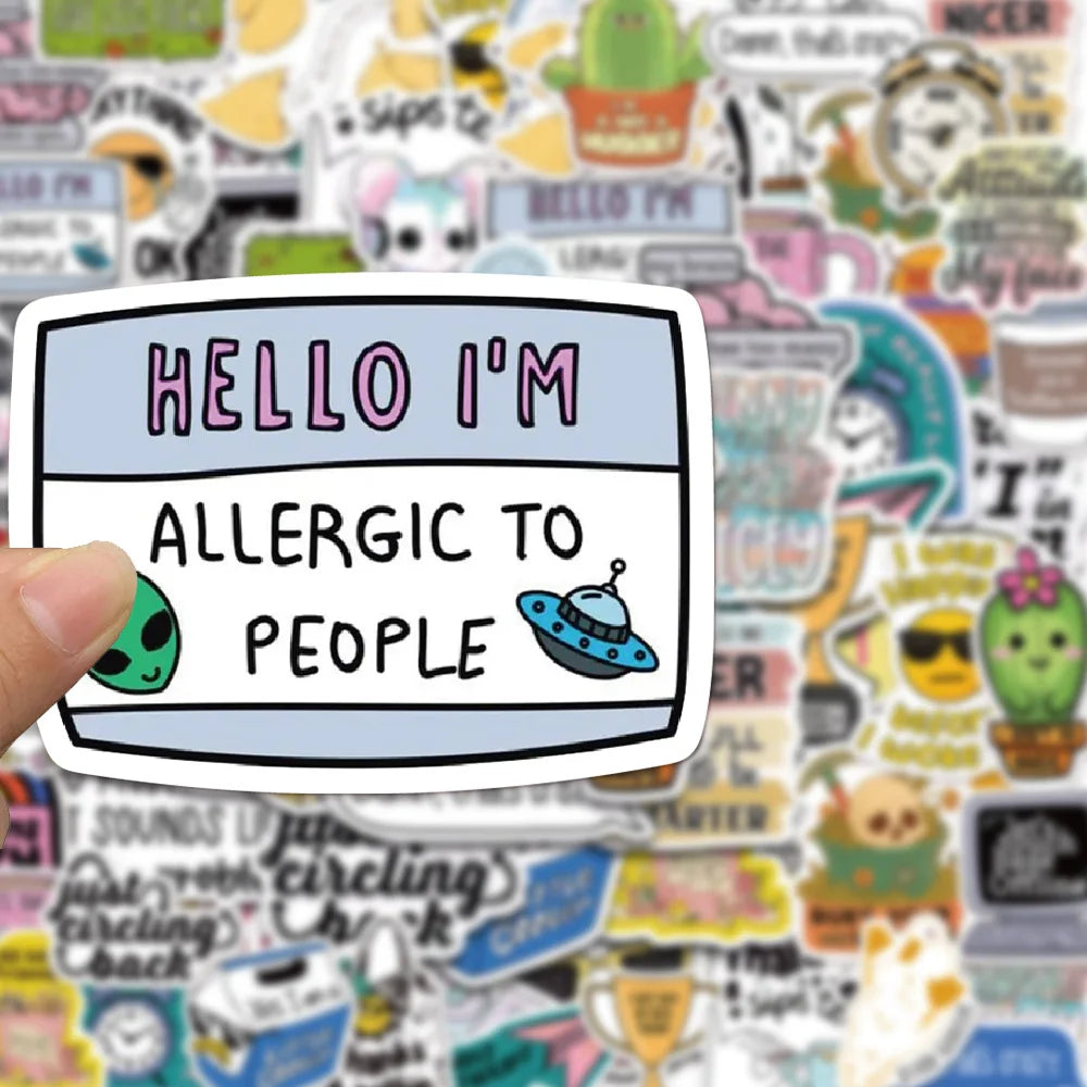 50/100PCS Trendy Stickers