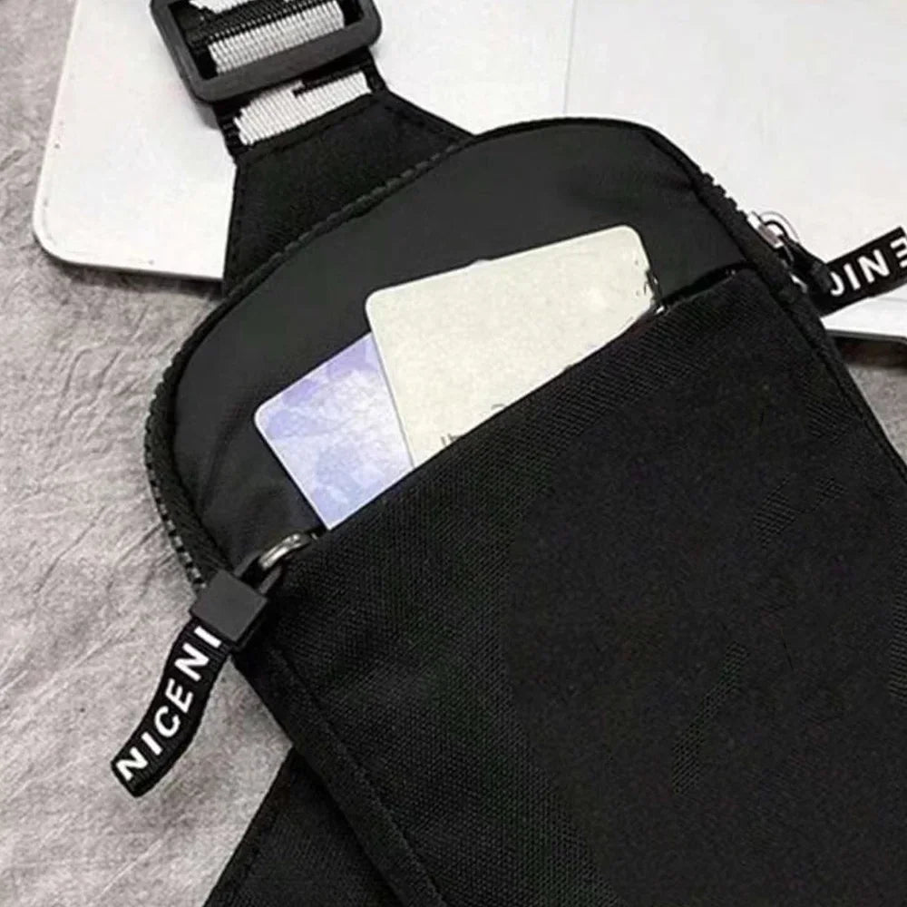 Simplicity Chest Bags Outdoor Sports Chest Backpack for Men and Women Multi Functional Golden Flower Series Crossbody Bag