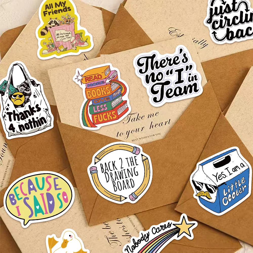 50/100PCS Trendy Stickers
