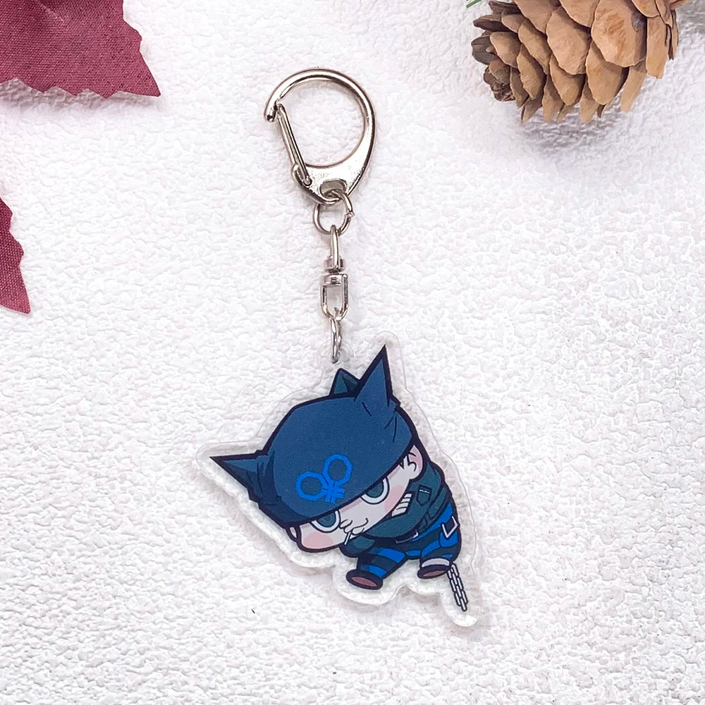 1/21Pcs Game Figures Danganronpa Keychain Accessories Acrylic Cute Charms Pendant For Bag Funny Key Holder Backpack Decoration