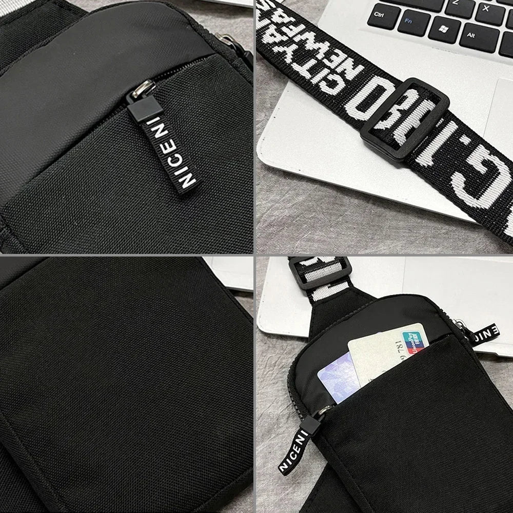 Simplicity Chest Bags Outdoor Sports Chest Backpack for Men and Women Multi Functional Golden Flower Series Crossbody Bag