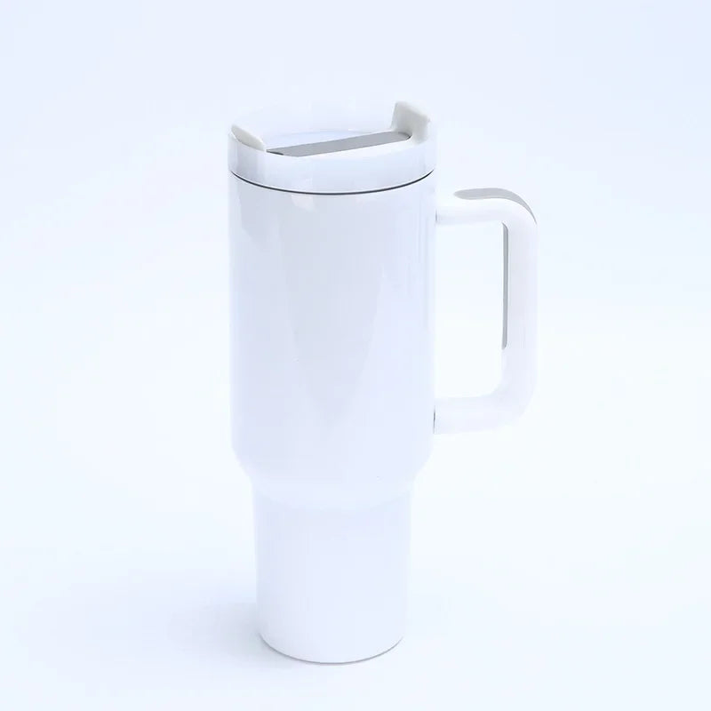 1200ML Sublimation Blank Tumbler Stainless Steel Car Cup Coffee Mug Large Capacity Water Bottle 40OZ Vacuum Thermos Bottle DIY