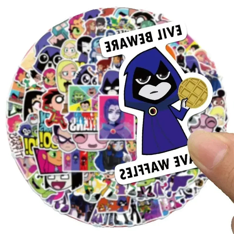 50 PCS Teen Titans are gone! Animation cartoon doodle suitcase luggage laptop mobile, phone, tumbler stickers gift