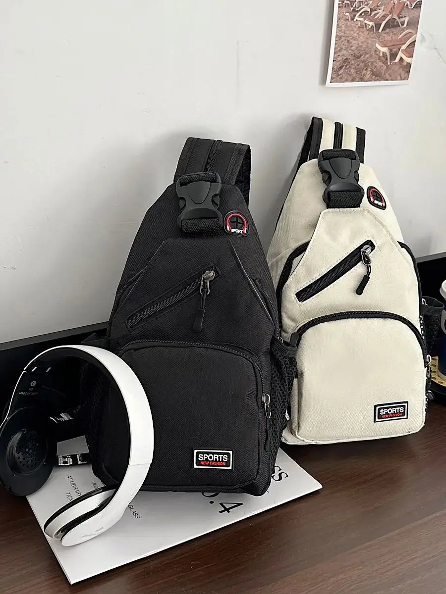 Large Capacity Chest Sloping Backpack - Fashionable Sports And Leisure Design, Multifunctional Sloping Waist Bag, Spacious Stora