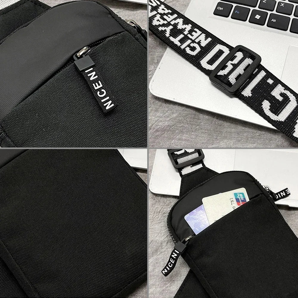 Simplicity Chest Bags Outdoor Sports Chest Backpack for Men and Women Multi Functional Golden Flower Series Crossbody Bag