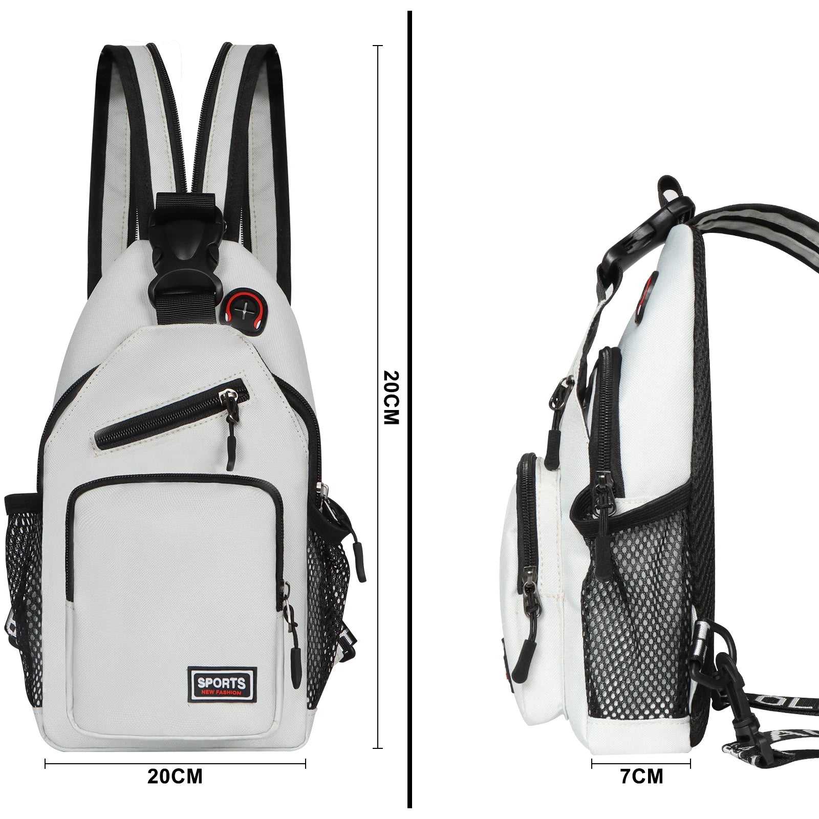 Large Capacity Chest Sloping Backpack - Fashionable Sports And Leisure Design, Multifunctional Sloping Waist Bag, Spacious Stora