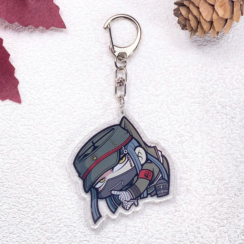 1/21Pcs Game Figures Danganronpa Keychain Accessories Acrylic Cute Charms Pendant For Bag Funny Key Holder Backpack Decoration